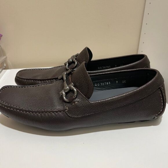 Men’s Brown Ferragamo Loafer Slip On - Picture 3 of 6